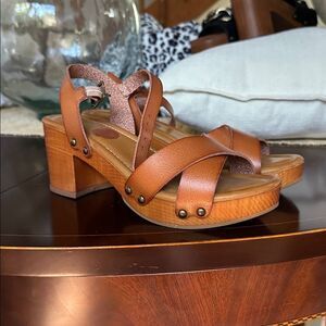 MIA Tan Strappy Sandals